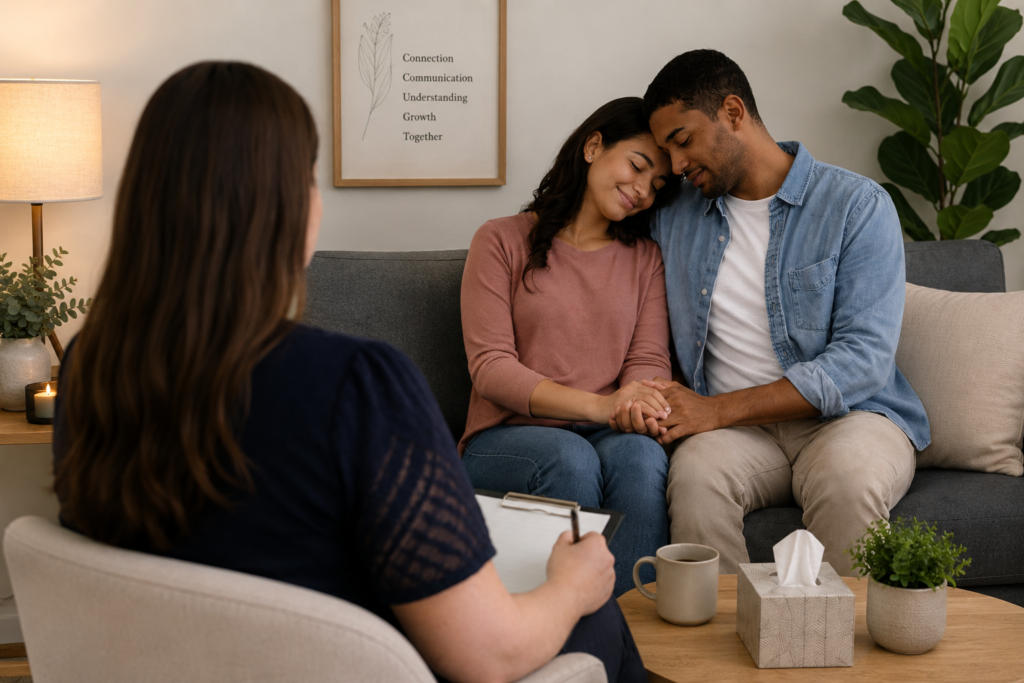 Couple attending couples counselling in Johannesburg